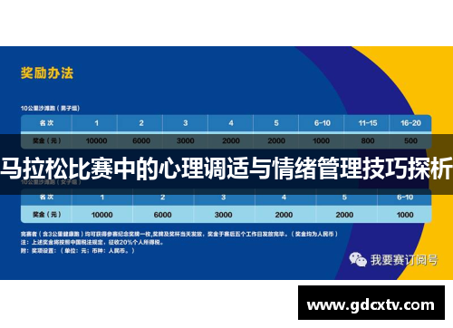 马拉松比赛中的心理调适与情绪管理技巧探析